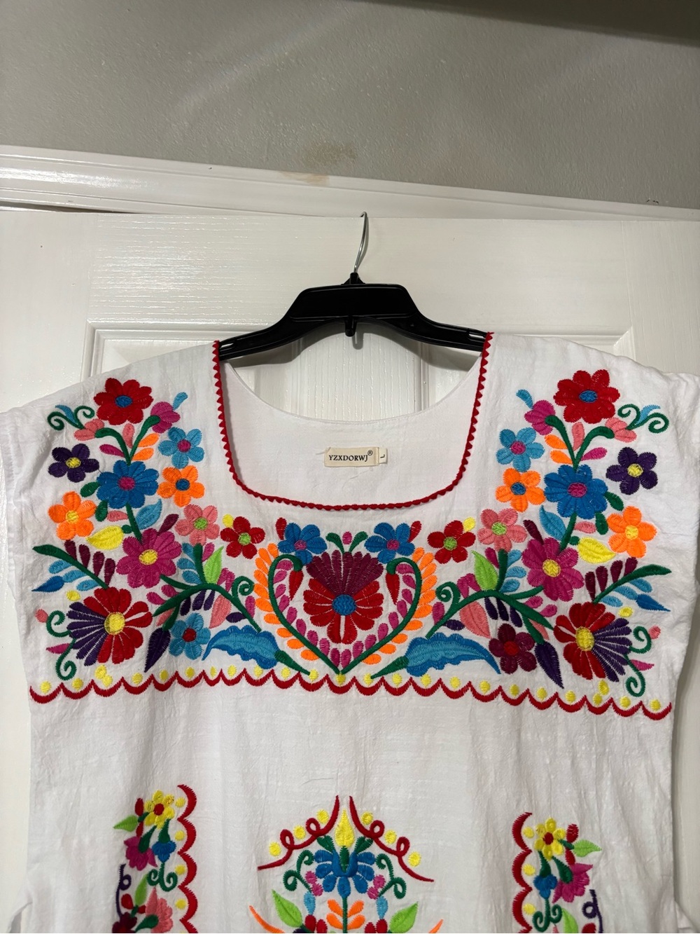 YZXDORWJ Mexican embroidered dress - Picture 3 of 8